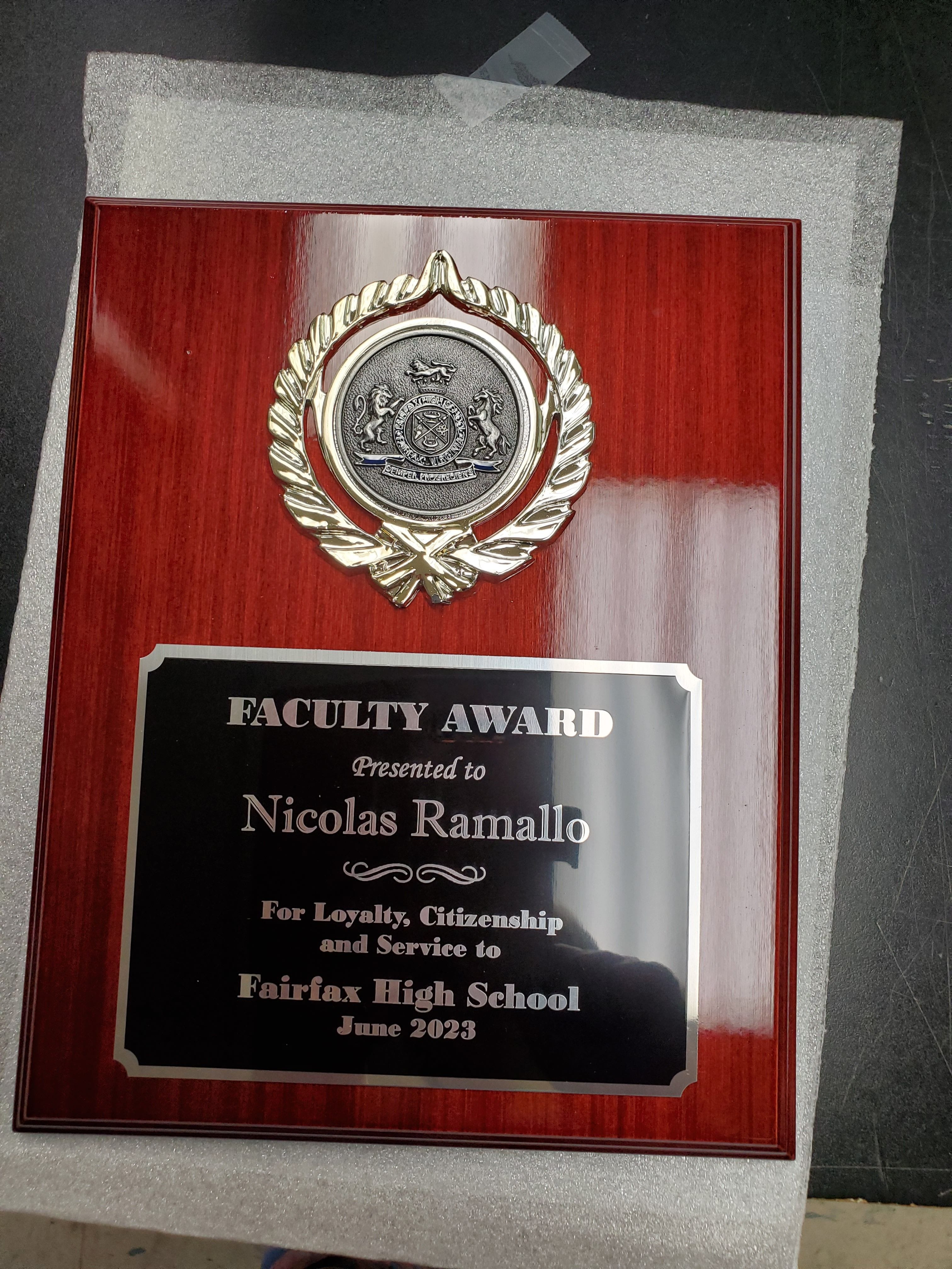 Faculty Award