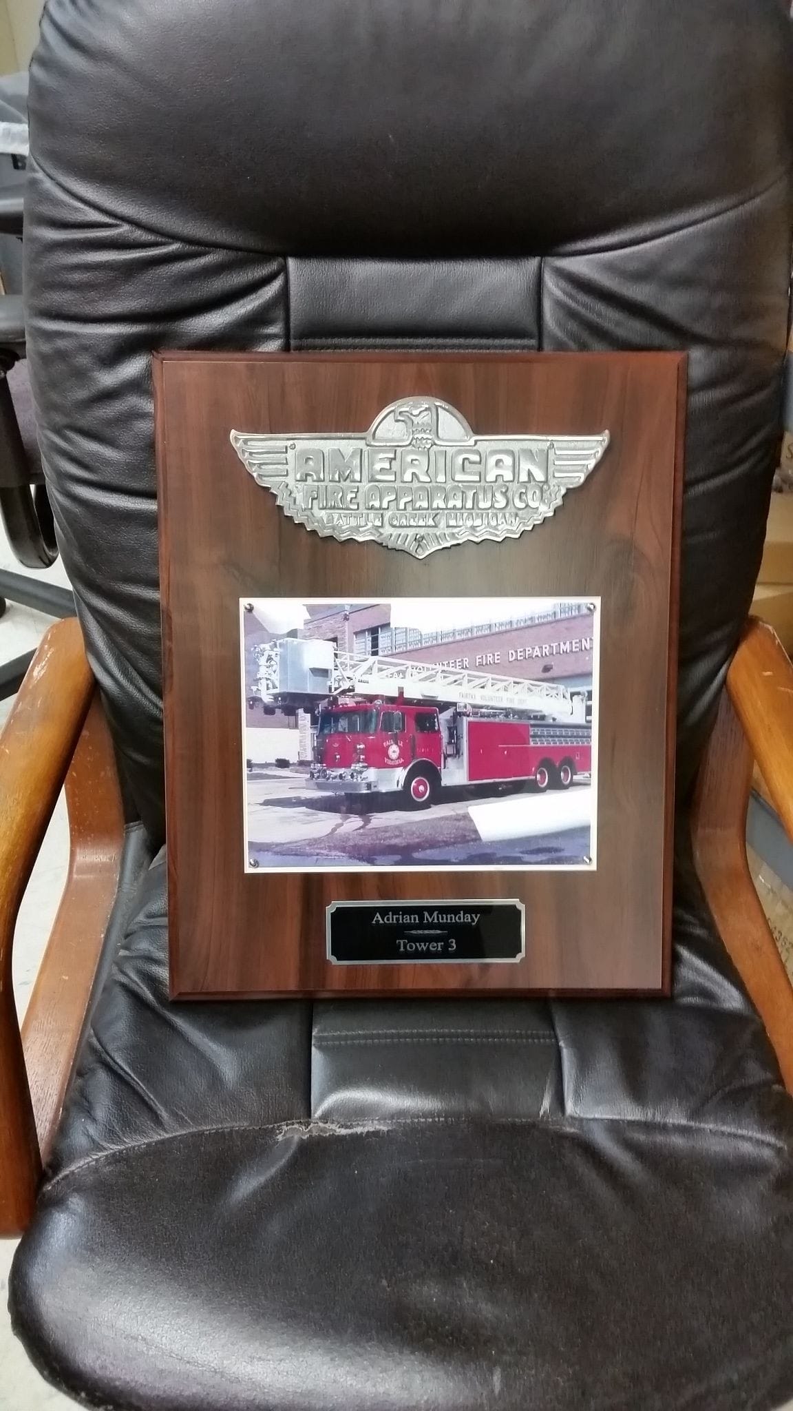 American Fire Apparatus Co. Award